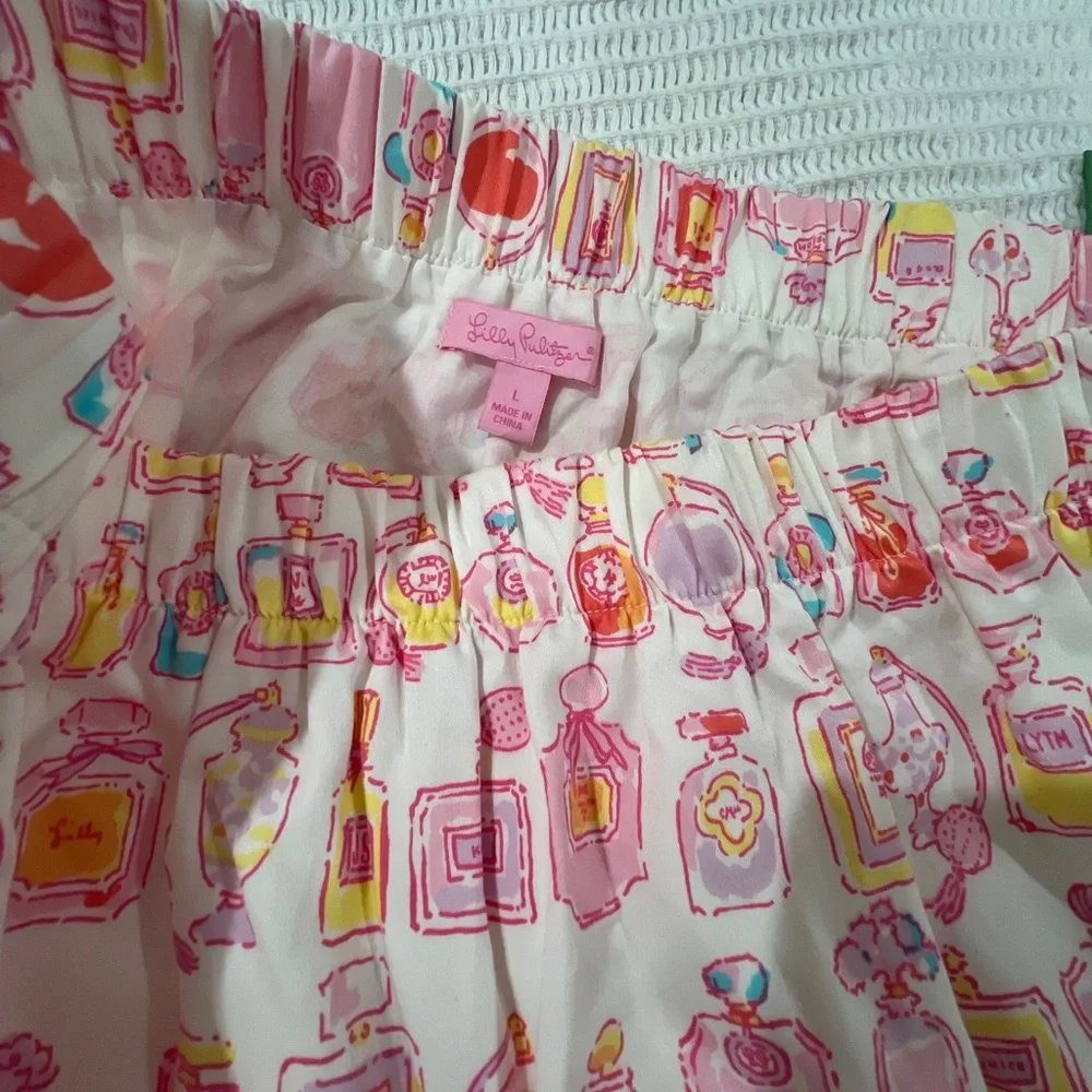 Lilly Pulitzer Briar Skirt Resort White Spritz Size L 100% Cotton New - Picture 2 of 4
